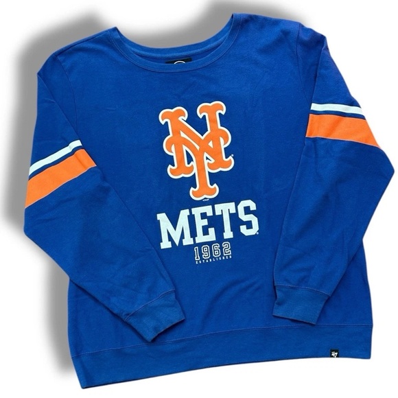 Retro ‘47 New York Mets Men’s Varsity Style Crew Neck sz XXL - Picture 1 of 6